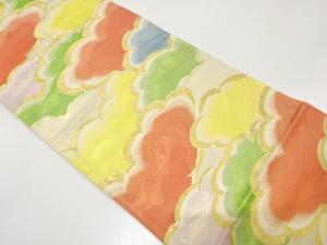 未使用品　雲模様織り出し　袋帯